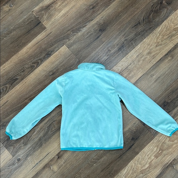Columbia Light Blue/Turquoise Zip Fleece Jacket Girls XS 6/6X - Picture 14 of 15